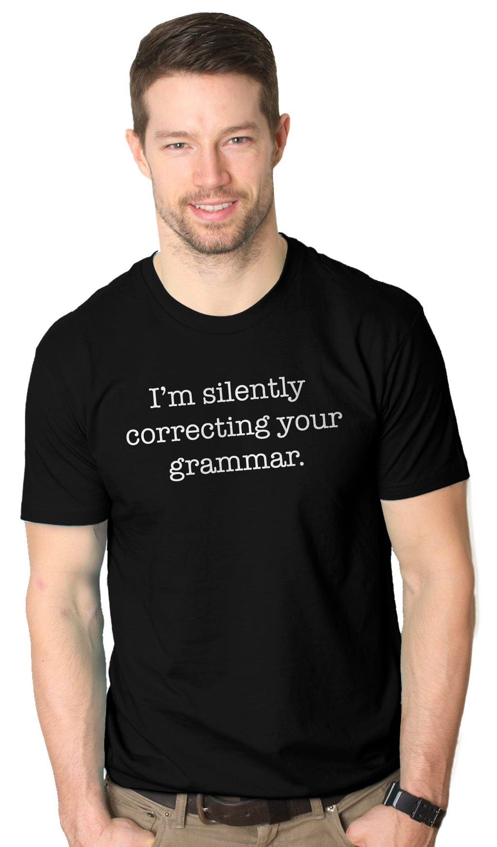 I'm Silently Correcting Your Grammar Men's T Shirt product image 15