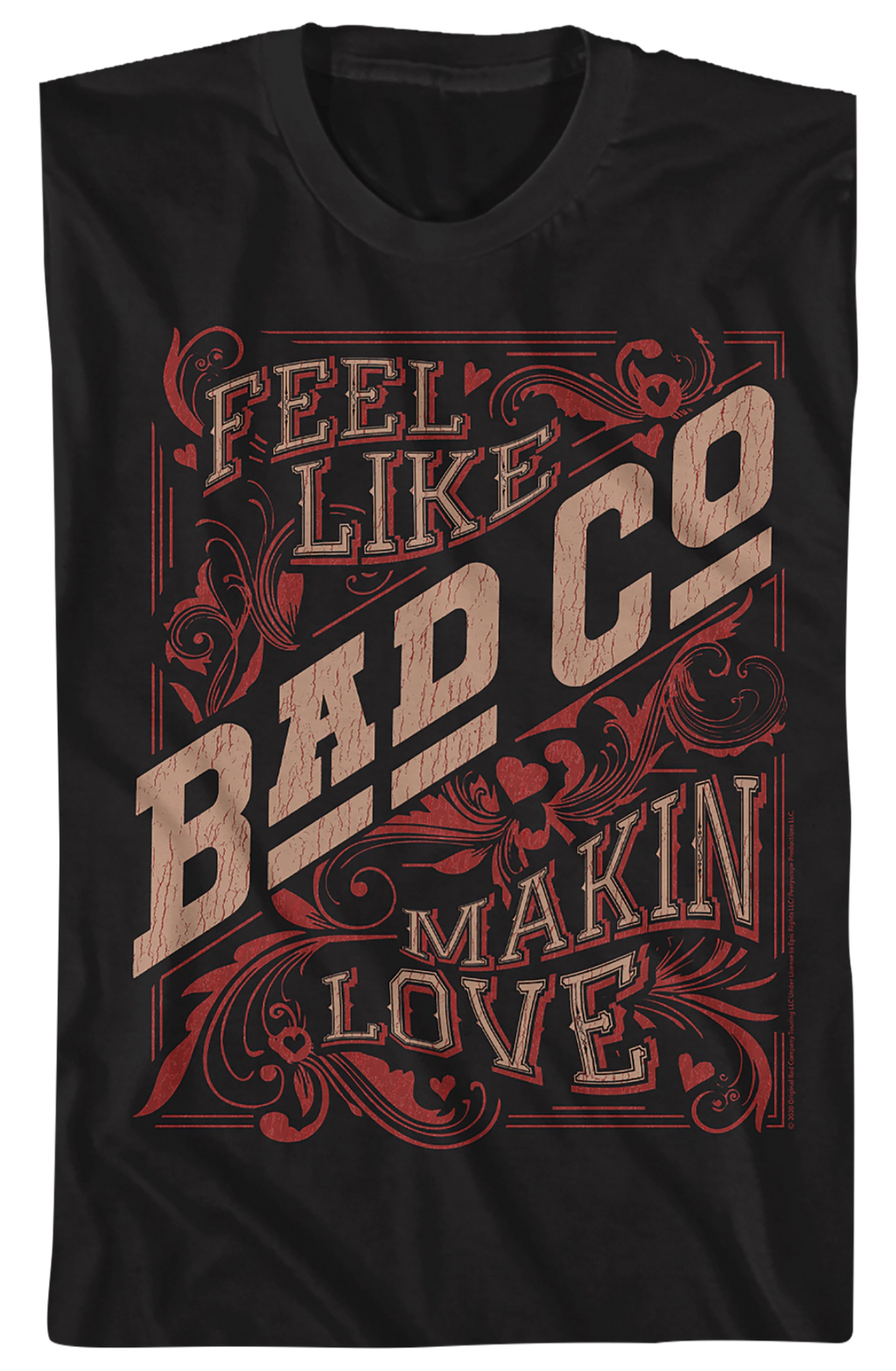 Distressed Feel Like Makin' Love Bad Company T-Shirt product image 2