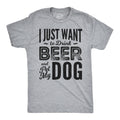 I Just Want To Drink Beer and Pet My Dog Men's T Shirt product image 1