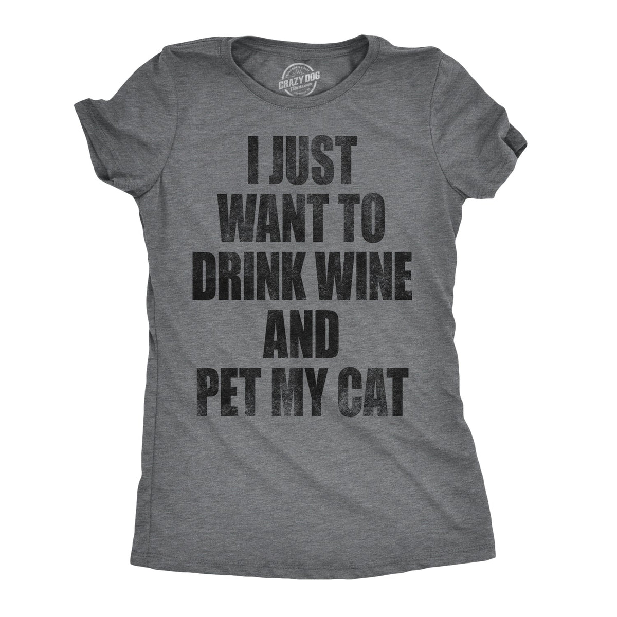 I Just Want To Drink Wine and Pet My Cat Women's T Shirt product image 7