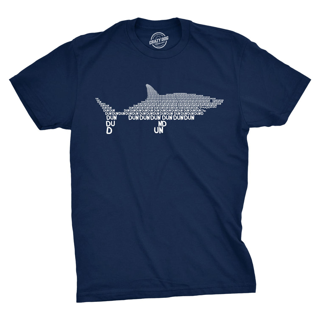 Dun Graphic Shark Text Men's T Shirt product image 1