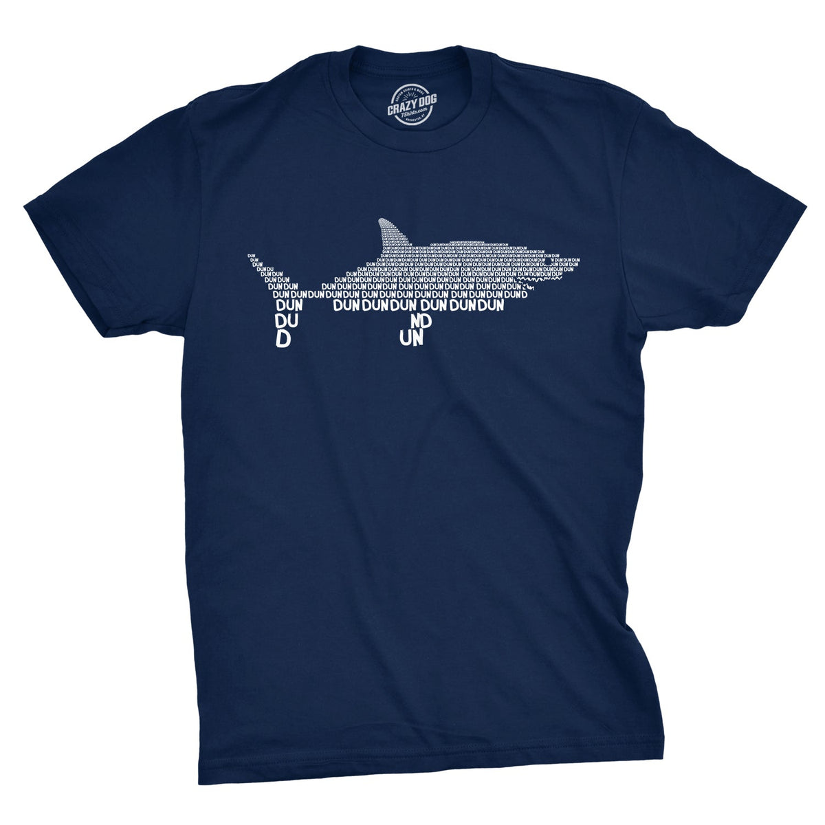Dun Graphic Shark Text Men's T Shirt product image 1