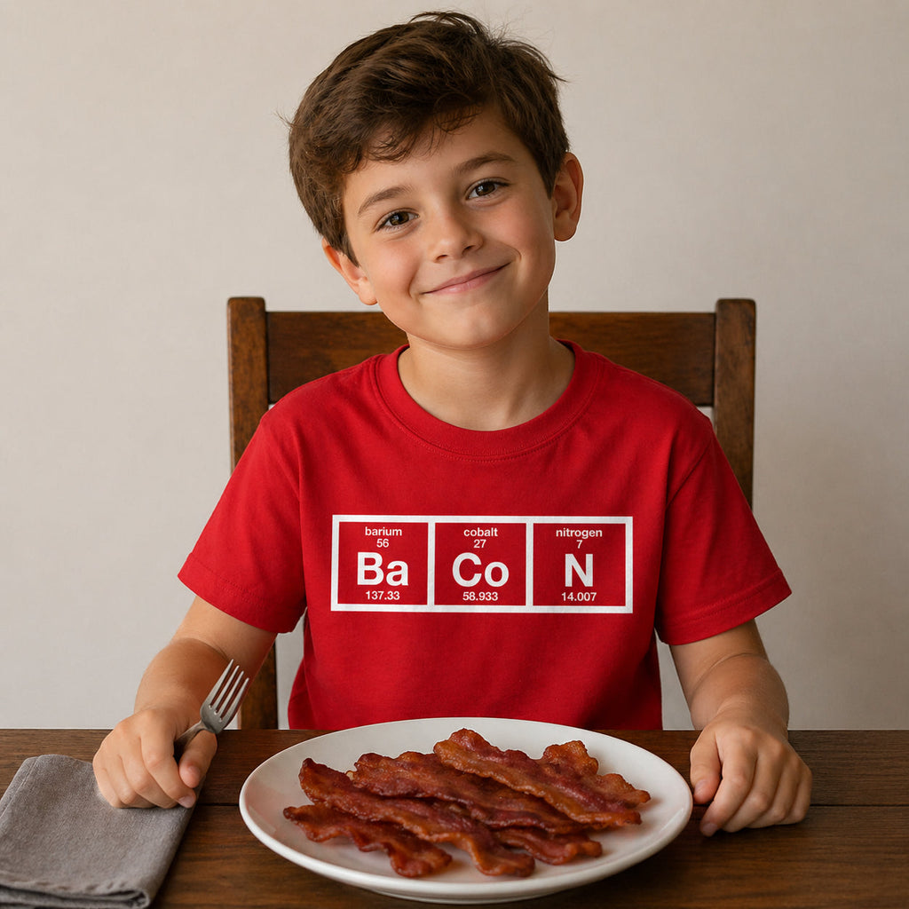 Chemistry Of Bacon Youth T Shirt product image 2