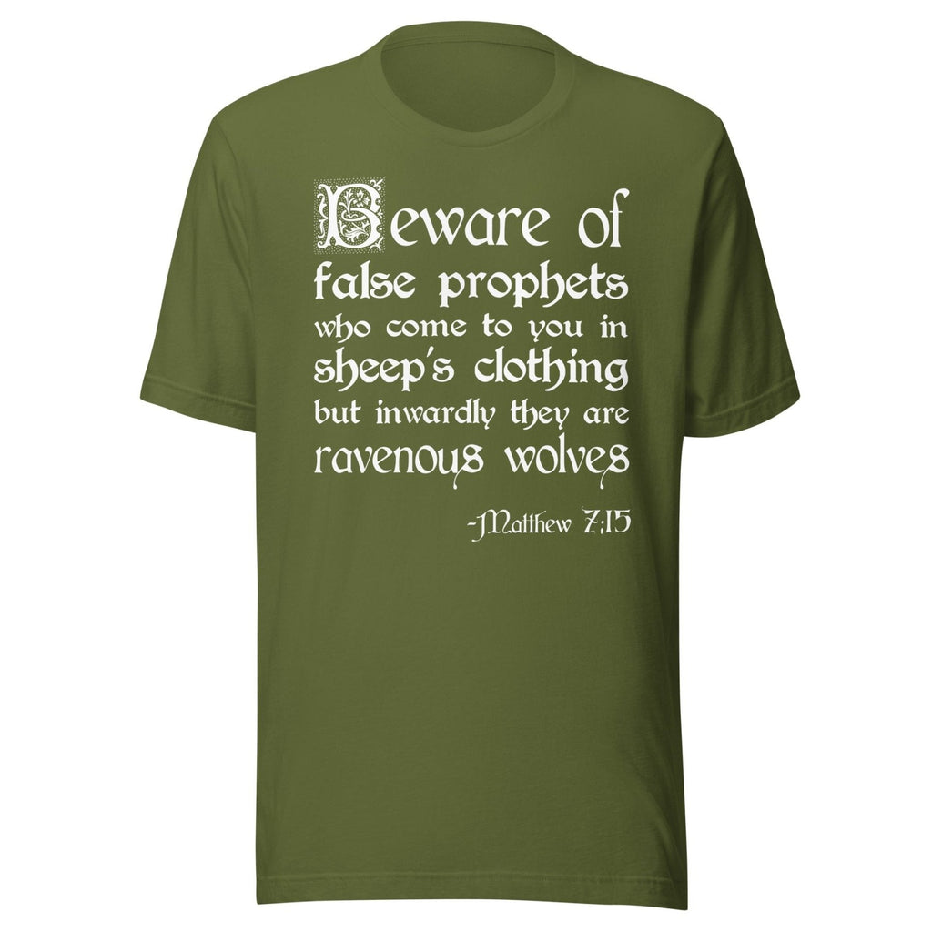 False Prophets Matthew 7:15 Shirt product image 5