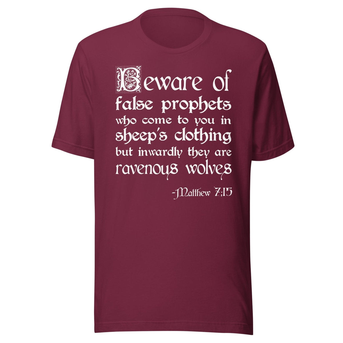 False Prophets Matthew 7:15 Shirt product image 3