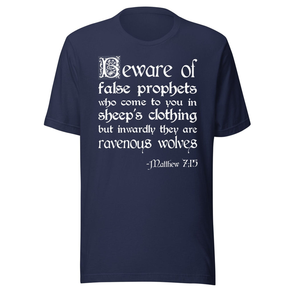 False Prophets Matthew 7:15 Shirt product image 2
