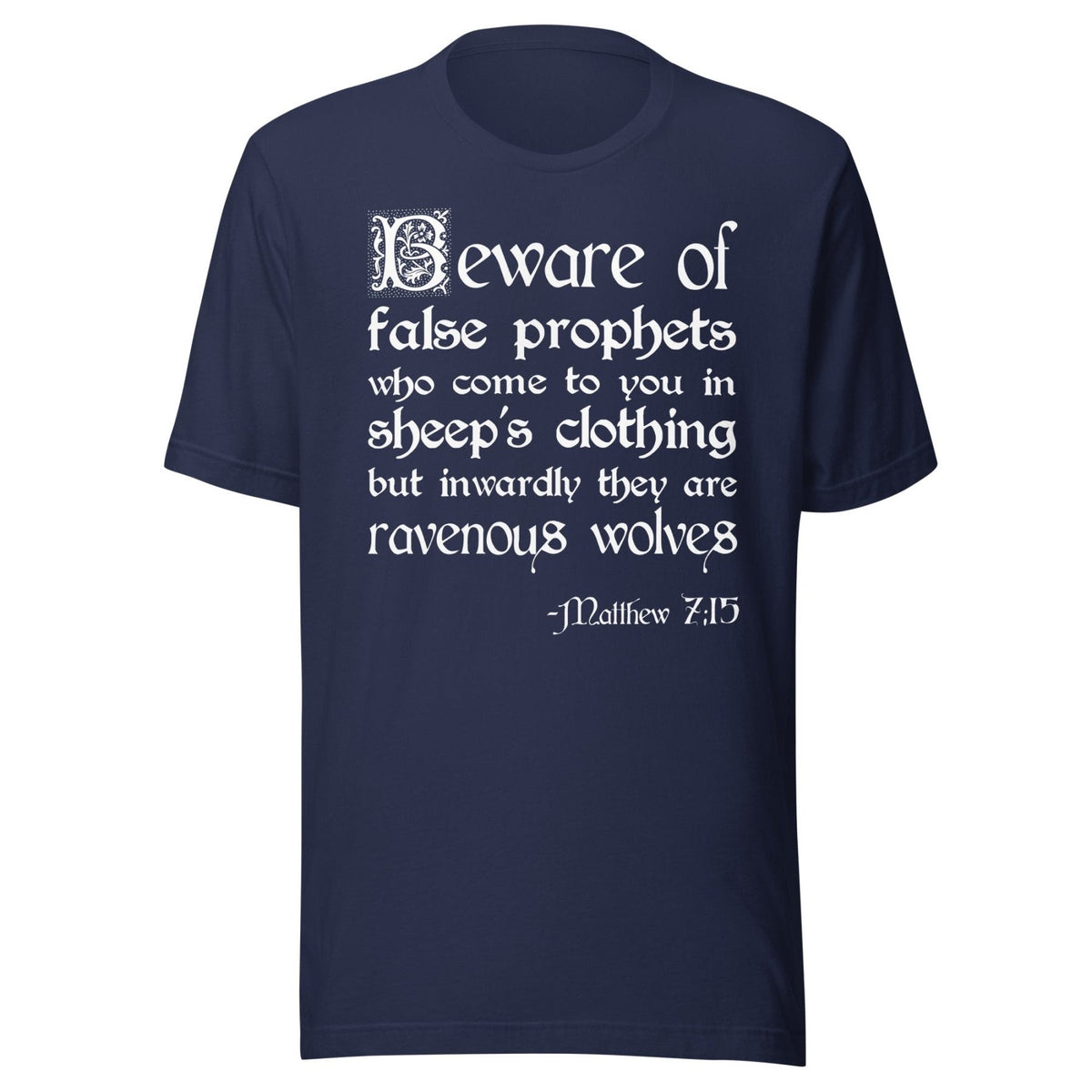 False Prophets Matthew 7:15 Shirt product image 2