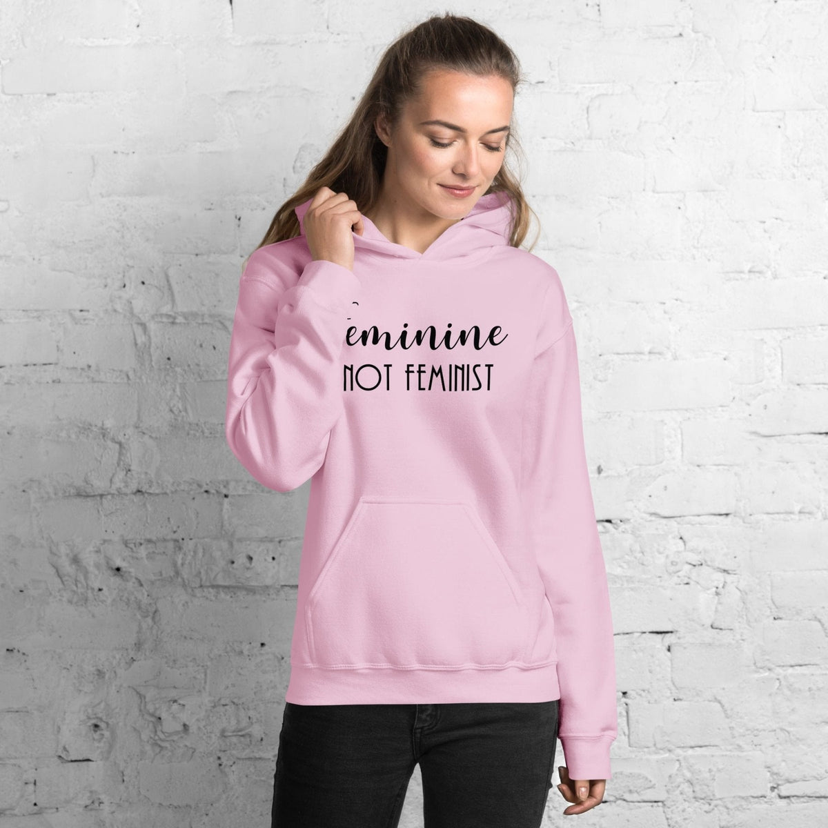 Feminine Not Feminist Hoodie product image 3