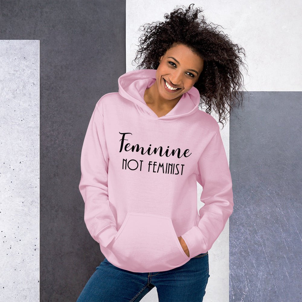 Feminine Not Feminist Hoodie product image 2