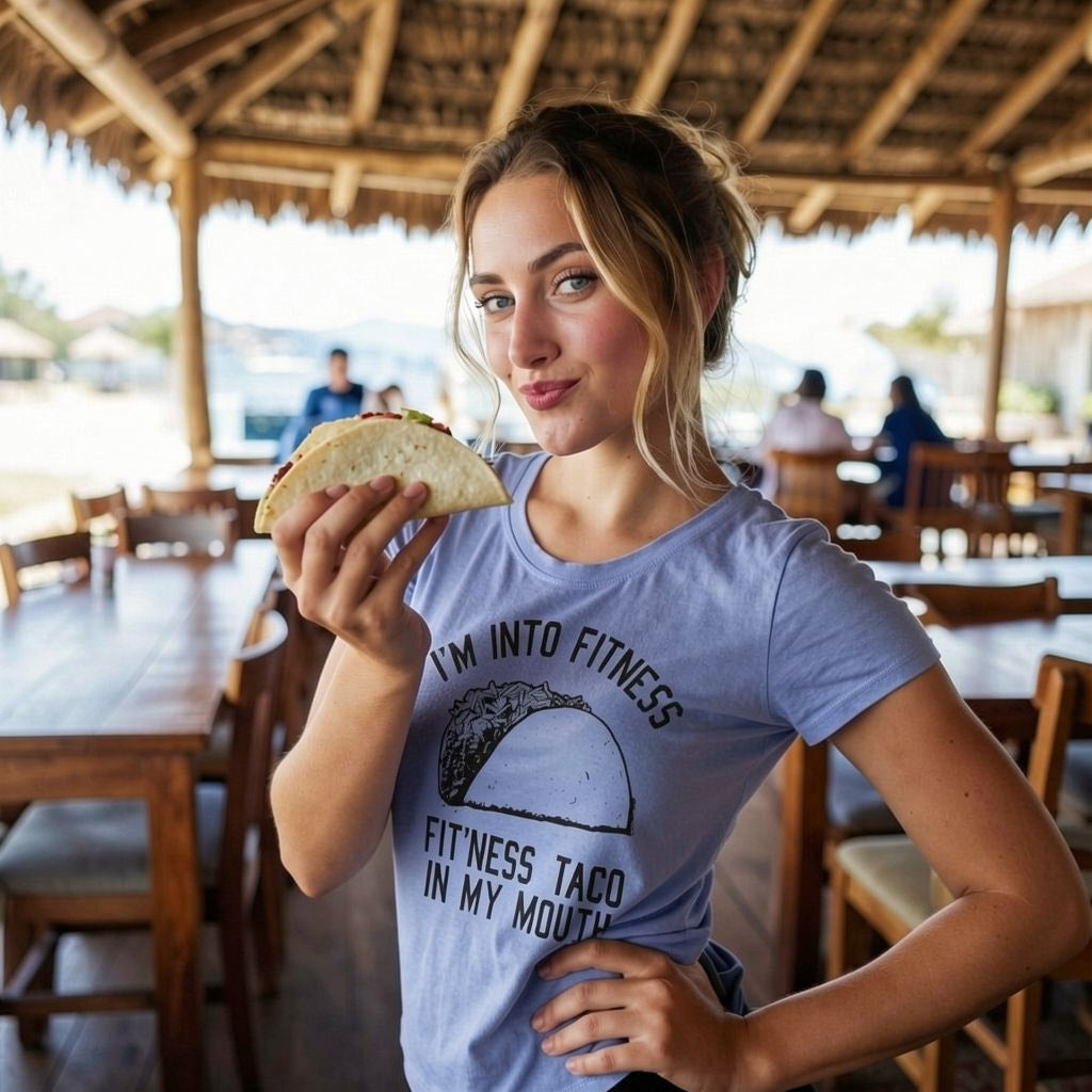 Fitness Taco In My Mouth Women's T Shirt product image 6