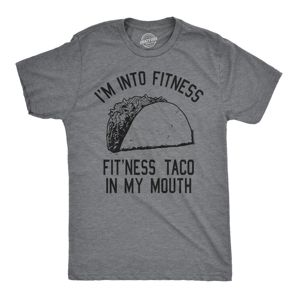 Fitness Taco In My Mouth Men's T Shirt product image 1