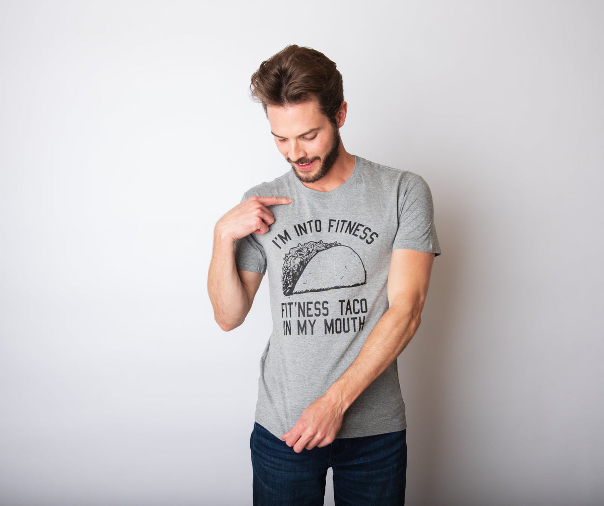 Fitness Taco In My Mouth Men's T Shirt product image 4