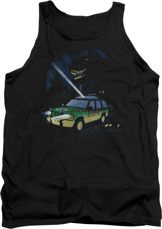 Flashlight Jurassic Park Tank Top