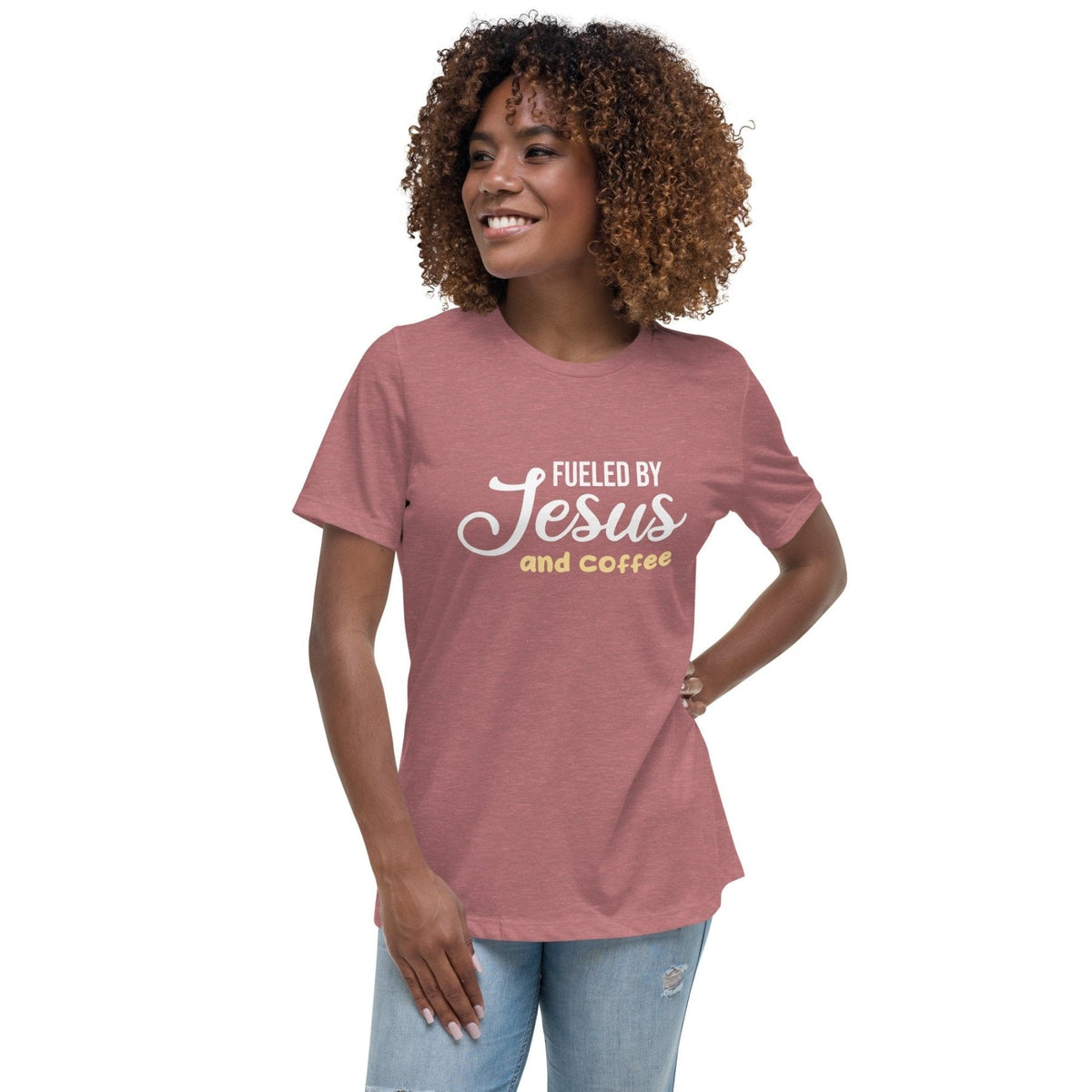 Fueled By Jesus And Coffee Women's Shirt product image 2