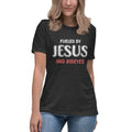 Fueled by Jesus And Ribeyes Carnivore Women's Shirt product image 1