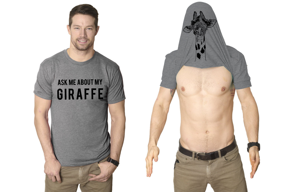 Ask Me About My Giraffe Men's T Shirt product image 1