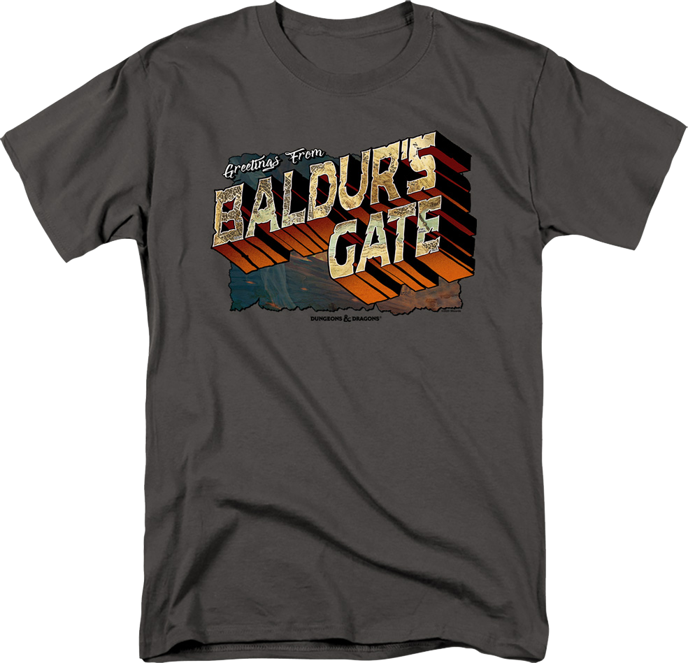 Greetings From Baldur's Gate Dungeons & Dragons T-Shirt product image 1