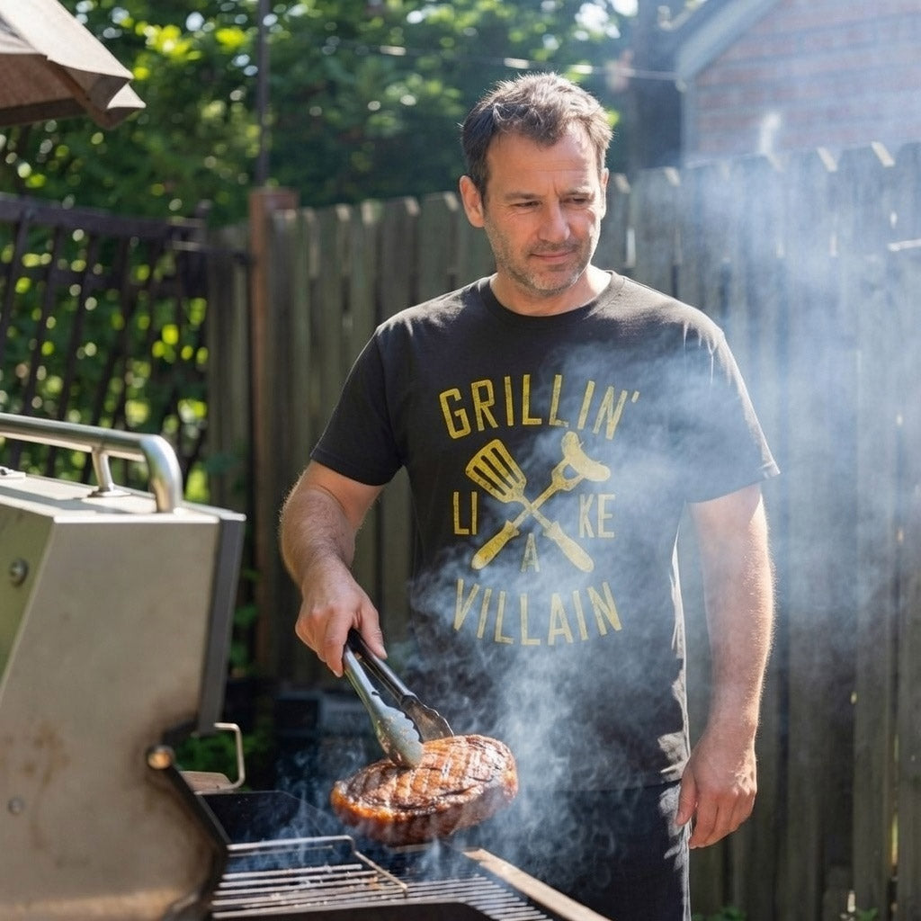Grillin Like A Villain Men's T Shirt product image 2