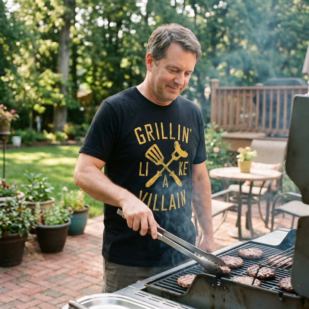 Grillin Like A Villain Men's T Shirt product image 4