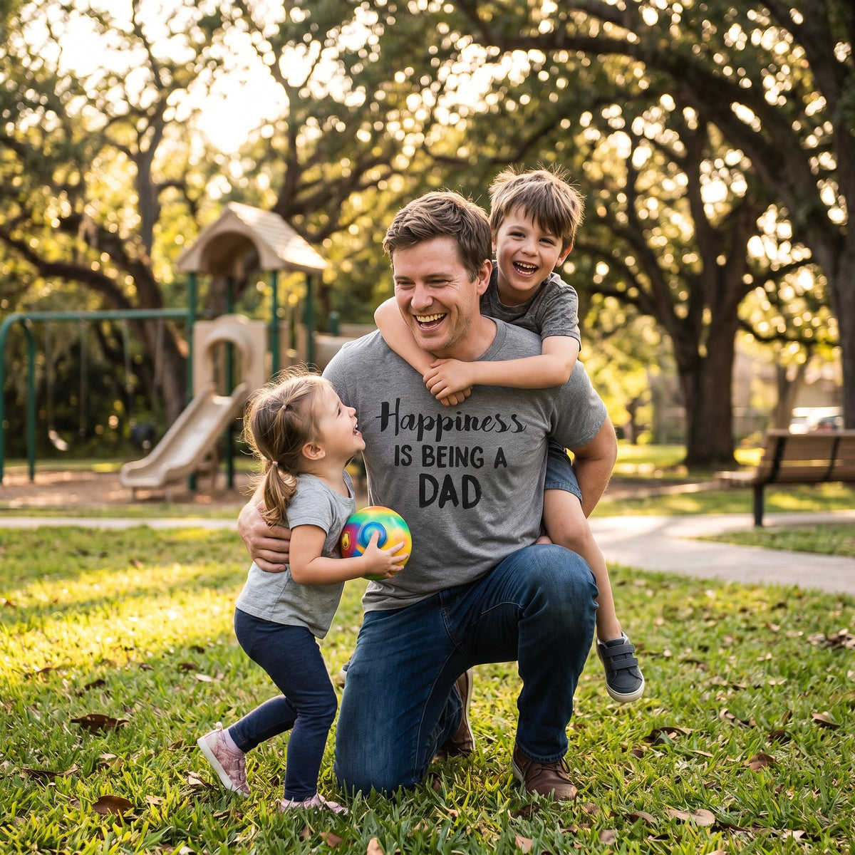 Happiness Is Being a Dad Men's T Shirt product image 2