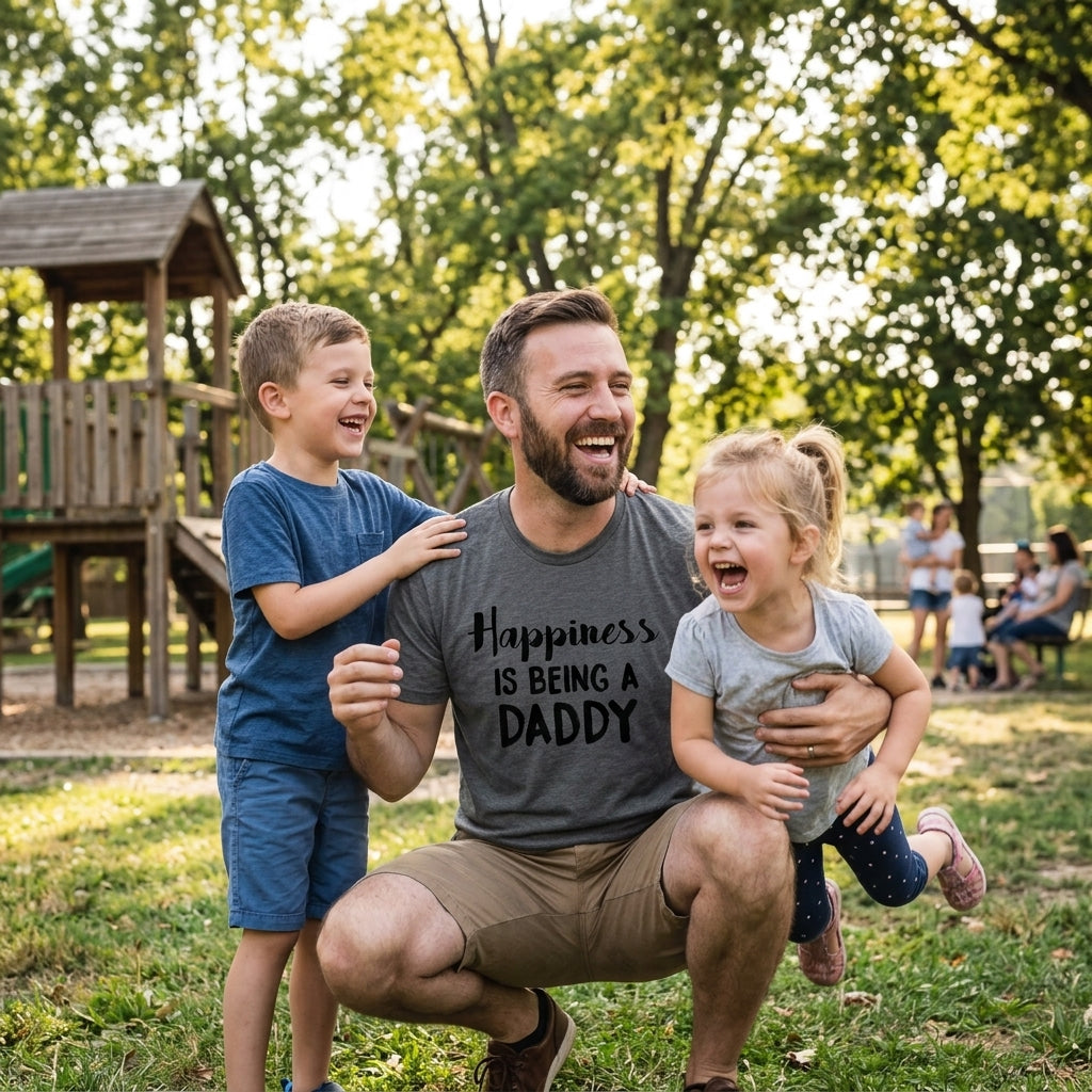 Happiness is Being a Daddy Men's T Shirt product image 2