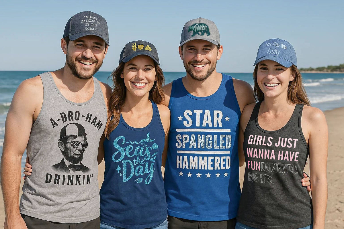 Star Spangled Hammered Men's Tank Top