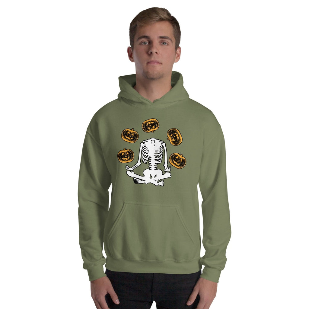 Headless Skeleton Juggling Pumpkins Hoodie product image 2