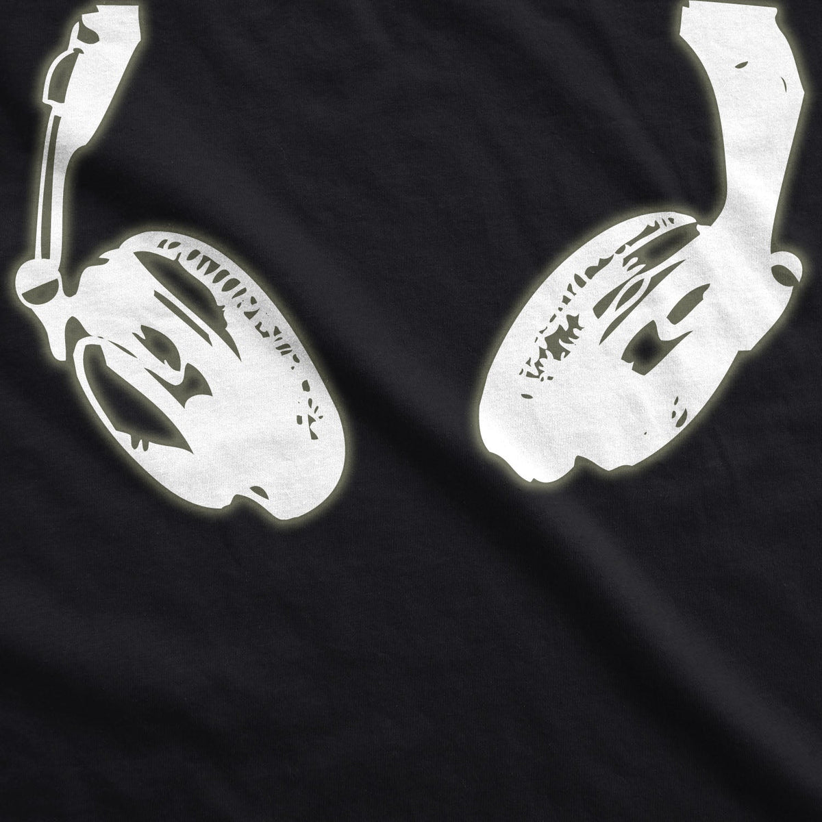 Glow In the Dark Headphones Men's T Shirt product image 3