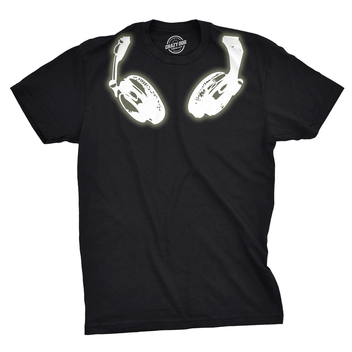 Glow In the Dark Headphones Men's T Shirt product image 1