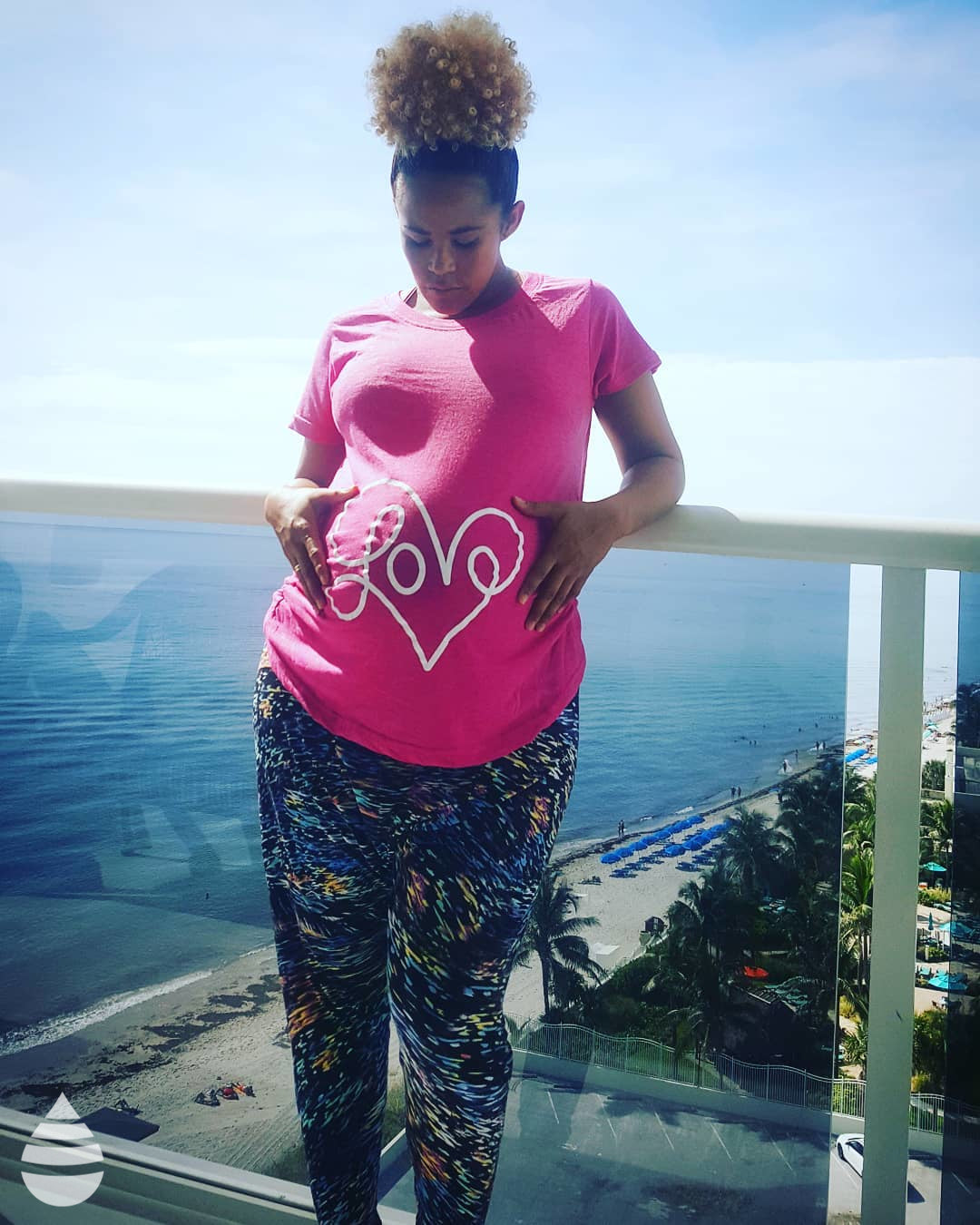 Love Script Heart Maternity T Shirt product image 2