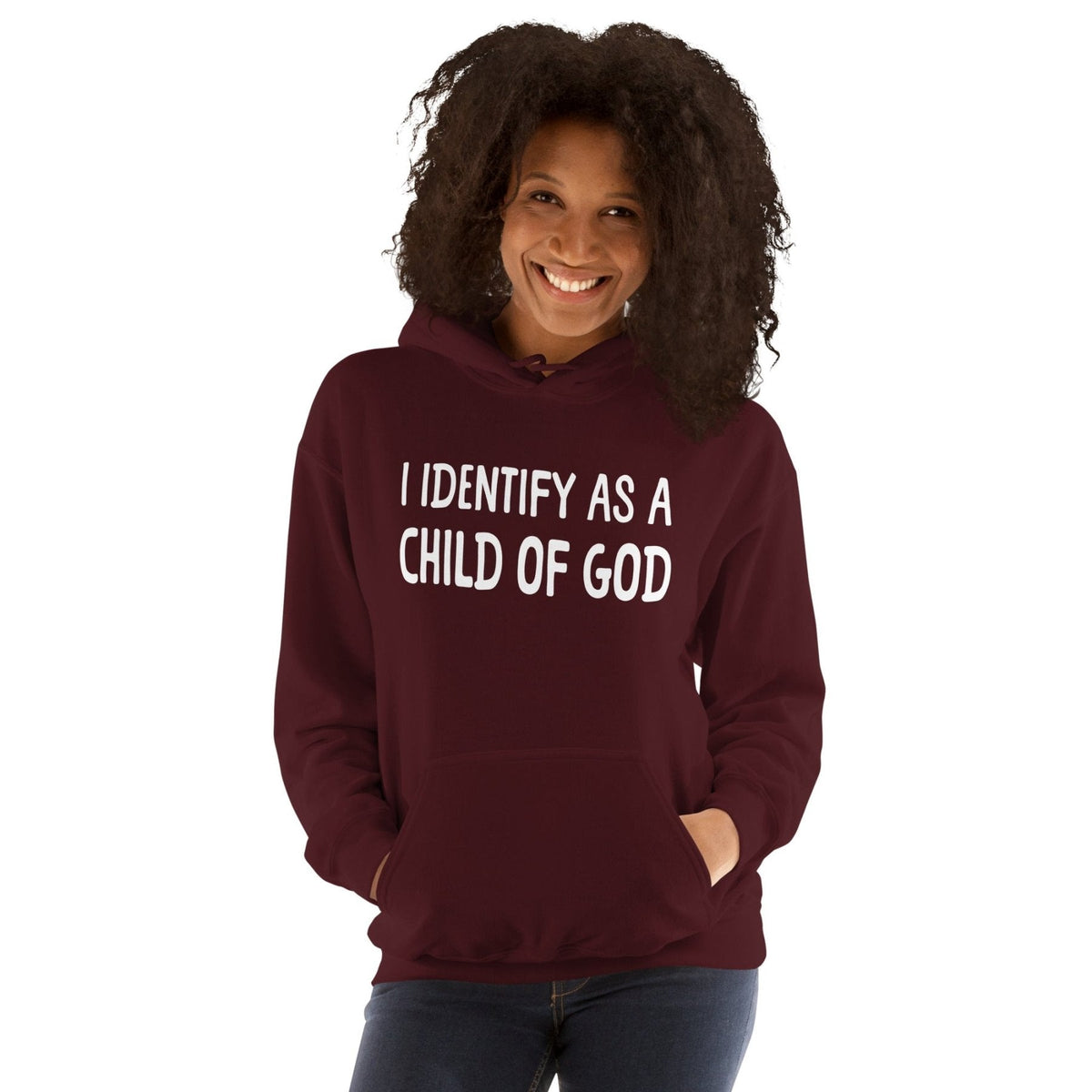 I Identify as a Child of God Hoodie product image 3