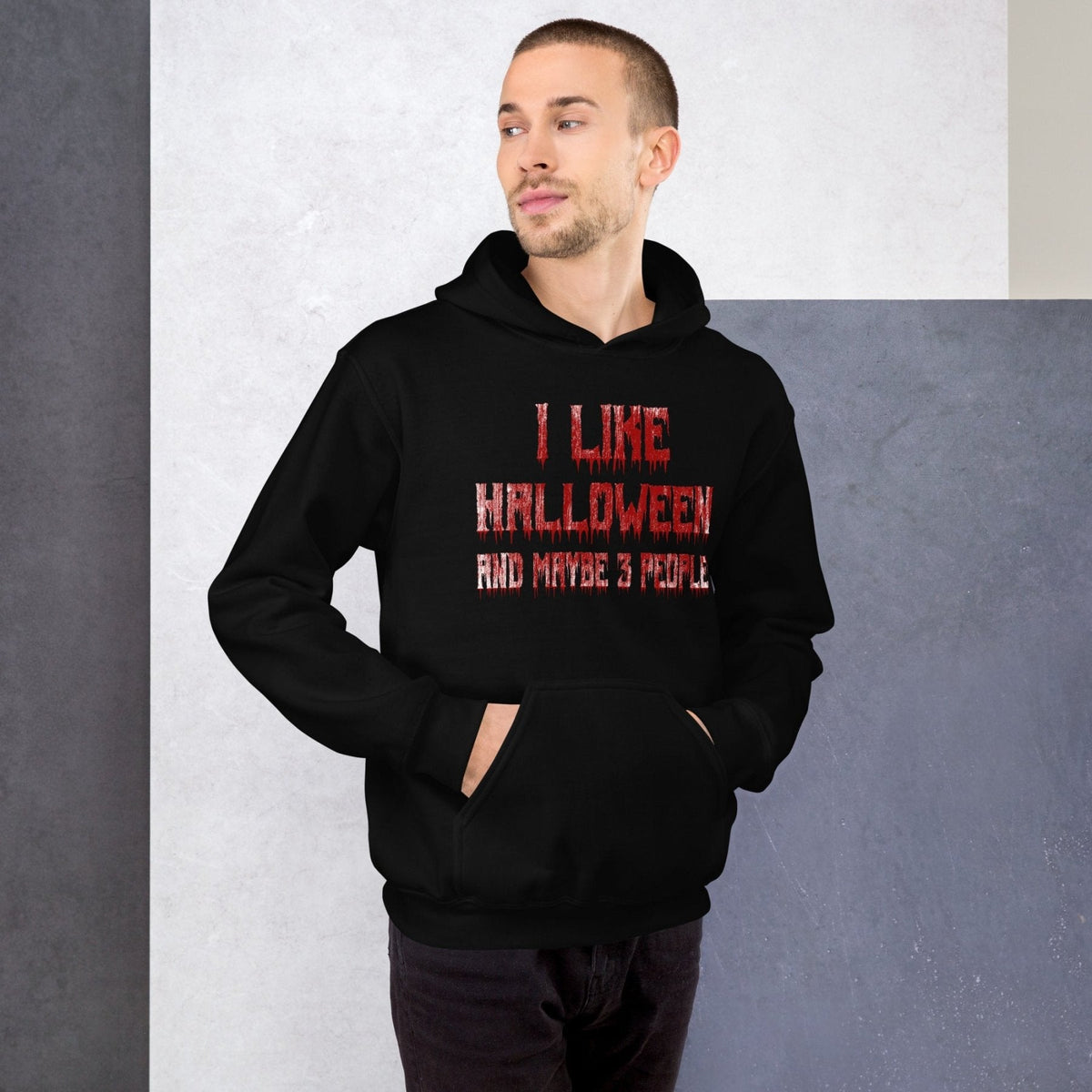 I Like Halloween and Maybe 3 People Bloody Hoodie product image 2