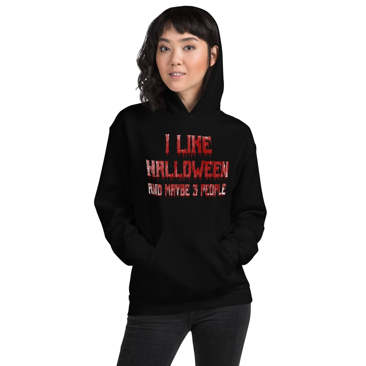 I Like Halloween and Maybe 3 People Bloody Hoodie product image 3