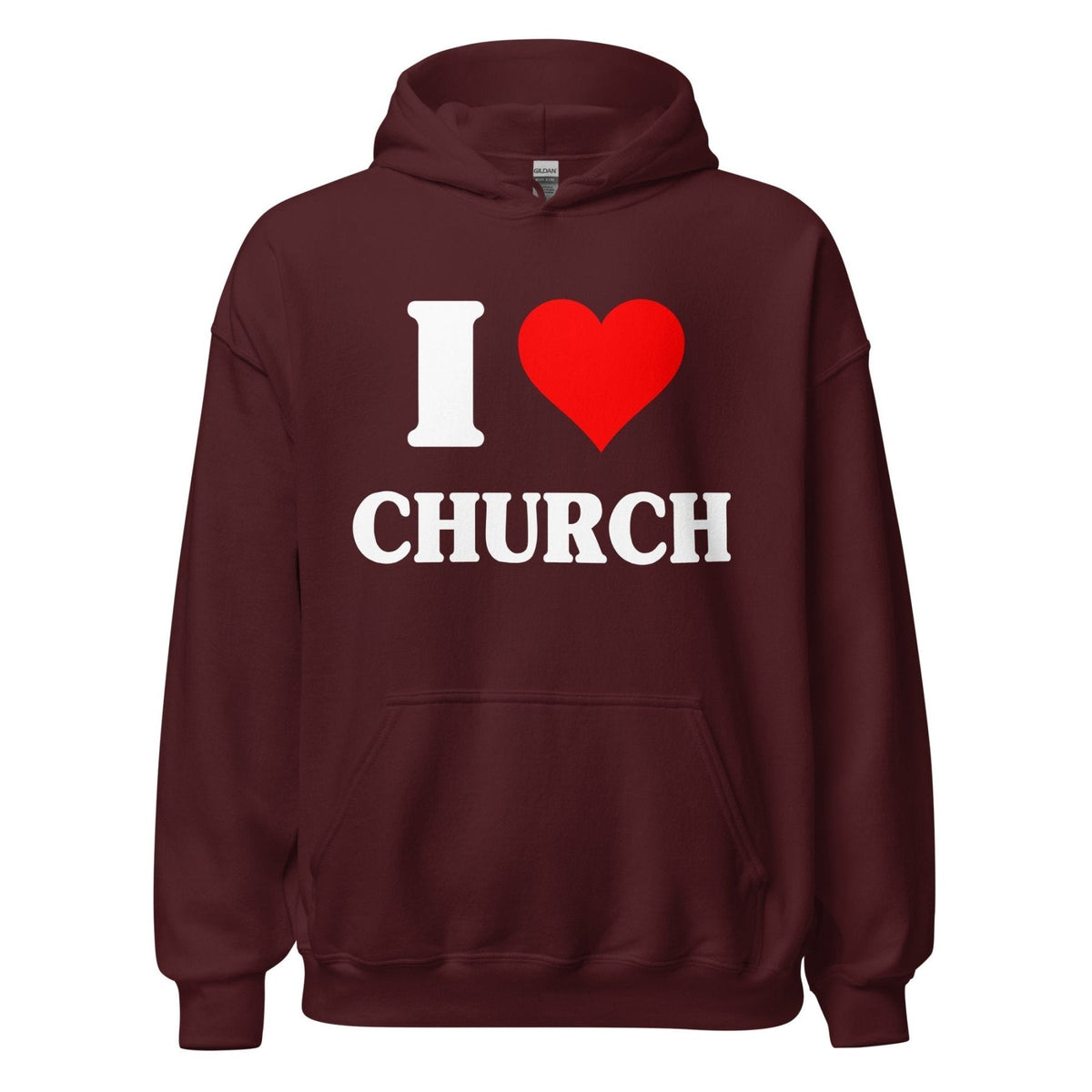 I Love Church Hoodie product image 5