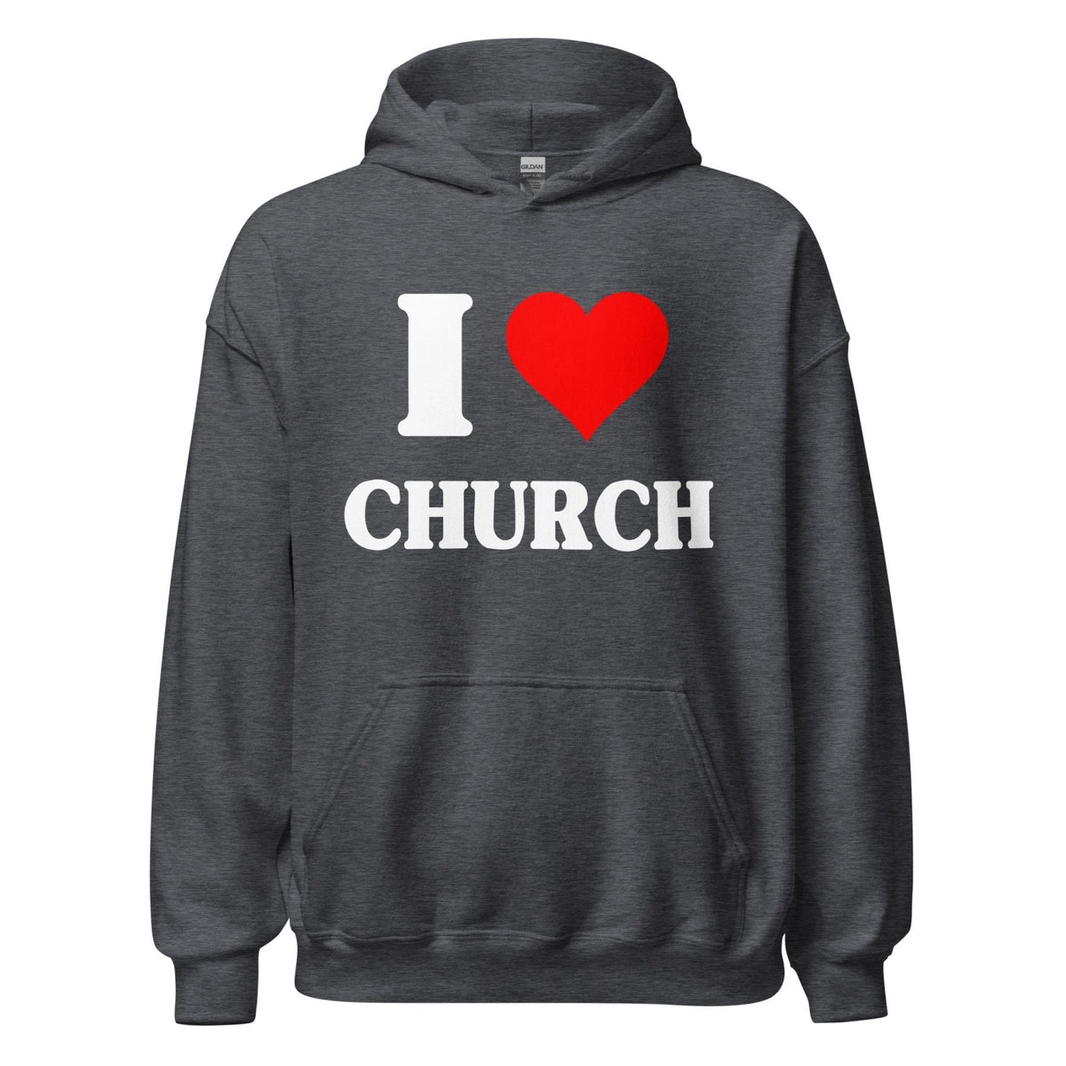 I Love Church Hoodie product image 7