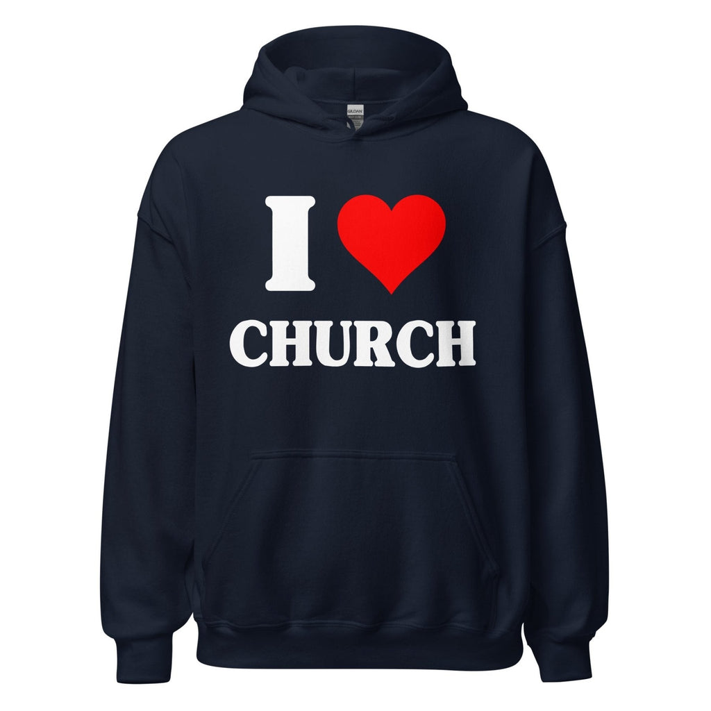 I Love Church Hoodie product image 4