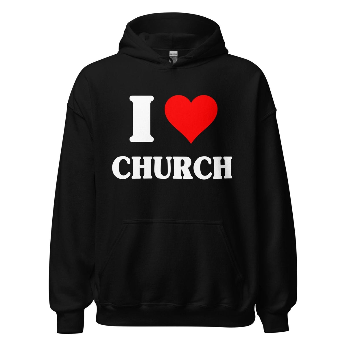 I Love Church Hoodie product image 1