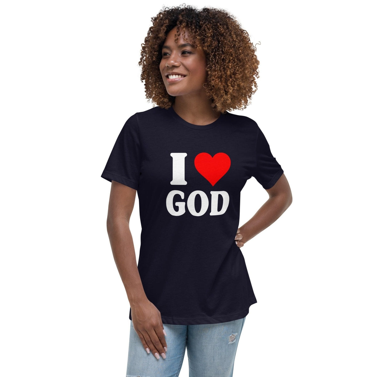 I Love God Women's Shirt product image 2