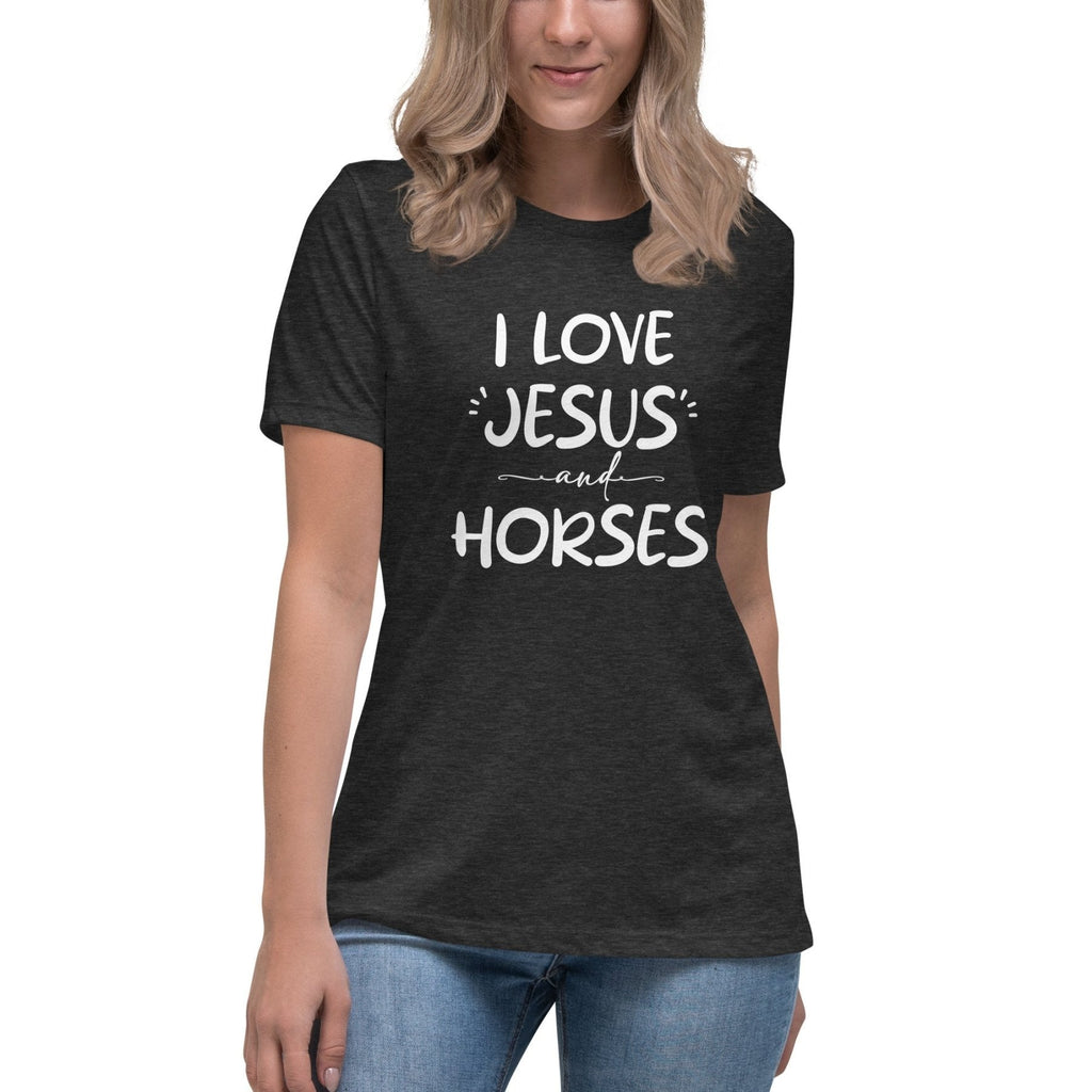 I Love Jesus And Horses Women's Shirt product image 1