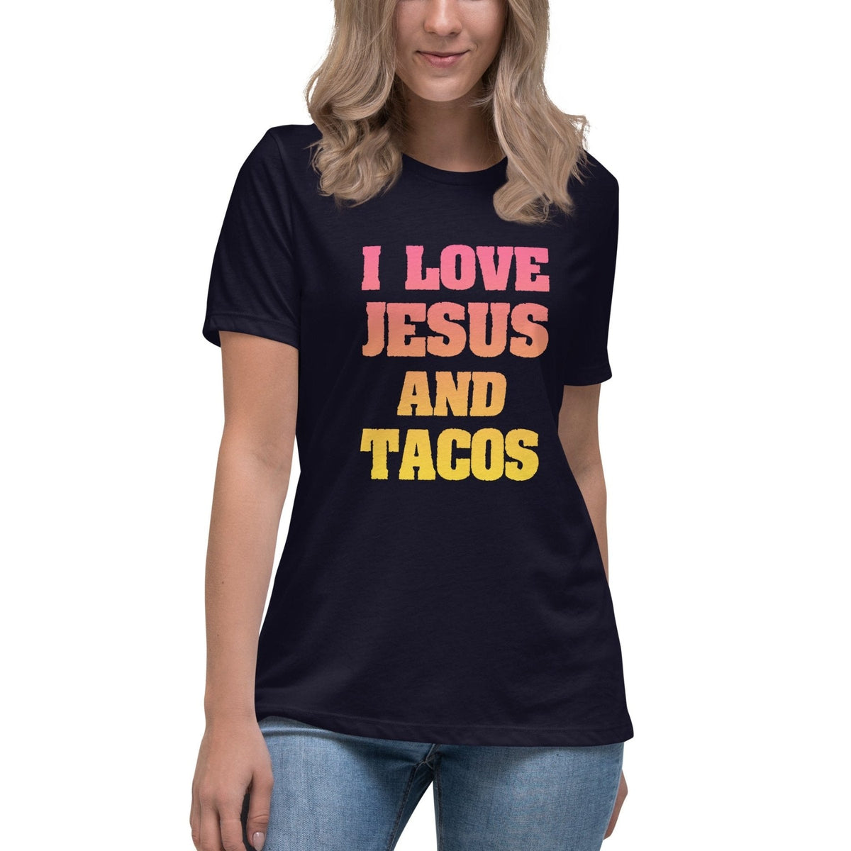 I Love Jesus And Tacos Women's Shirt product image 3