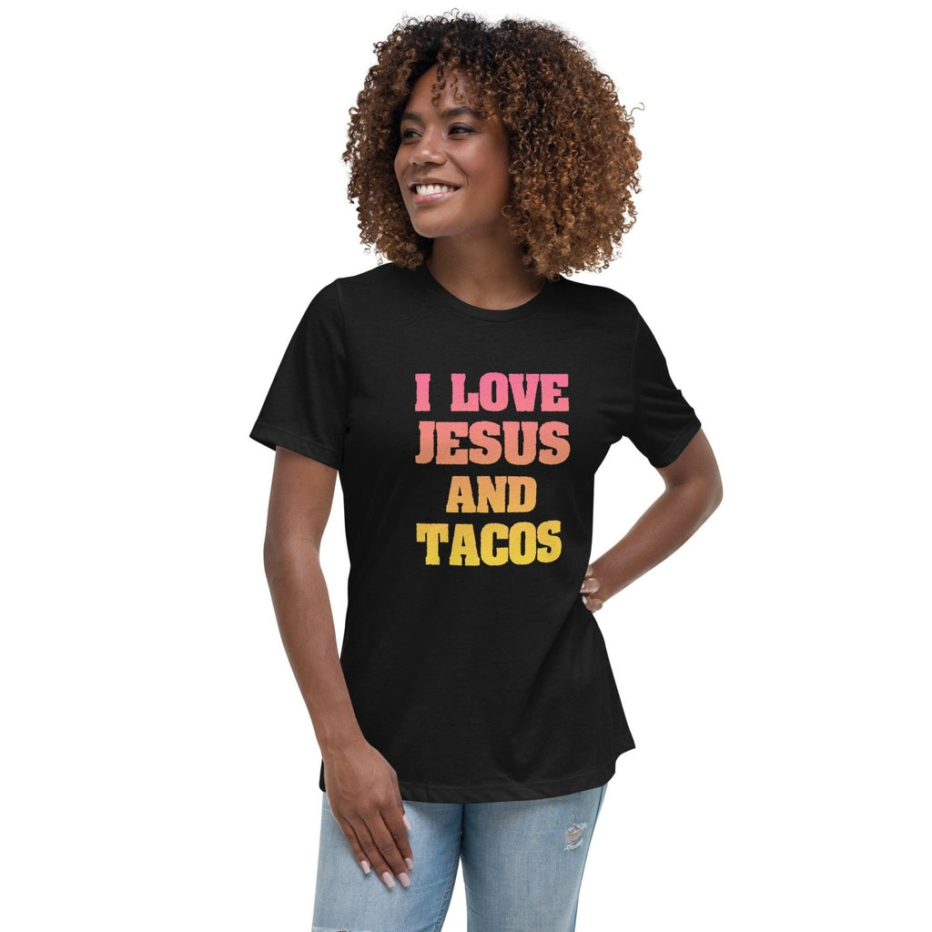 I Love Jesus And Tacos Women's Shirt product image 2