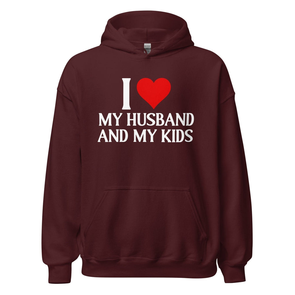 I Love My Husband and My Kids Hoodie product image 5