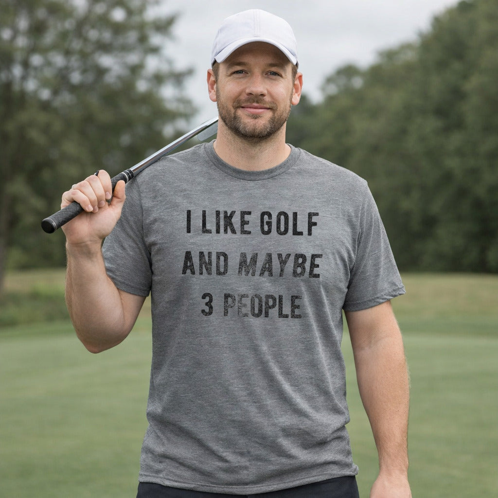 I Like Golf And Maybe 3 People Men's T Shirt product image 2