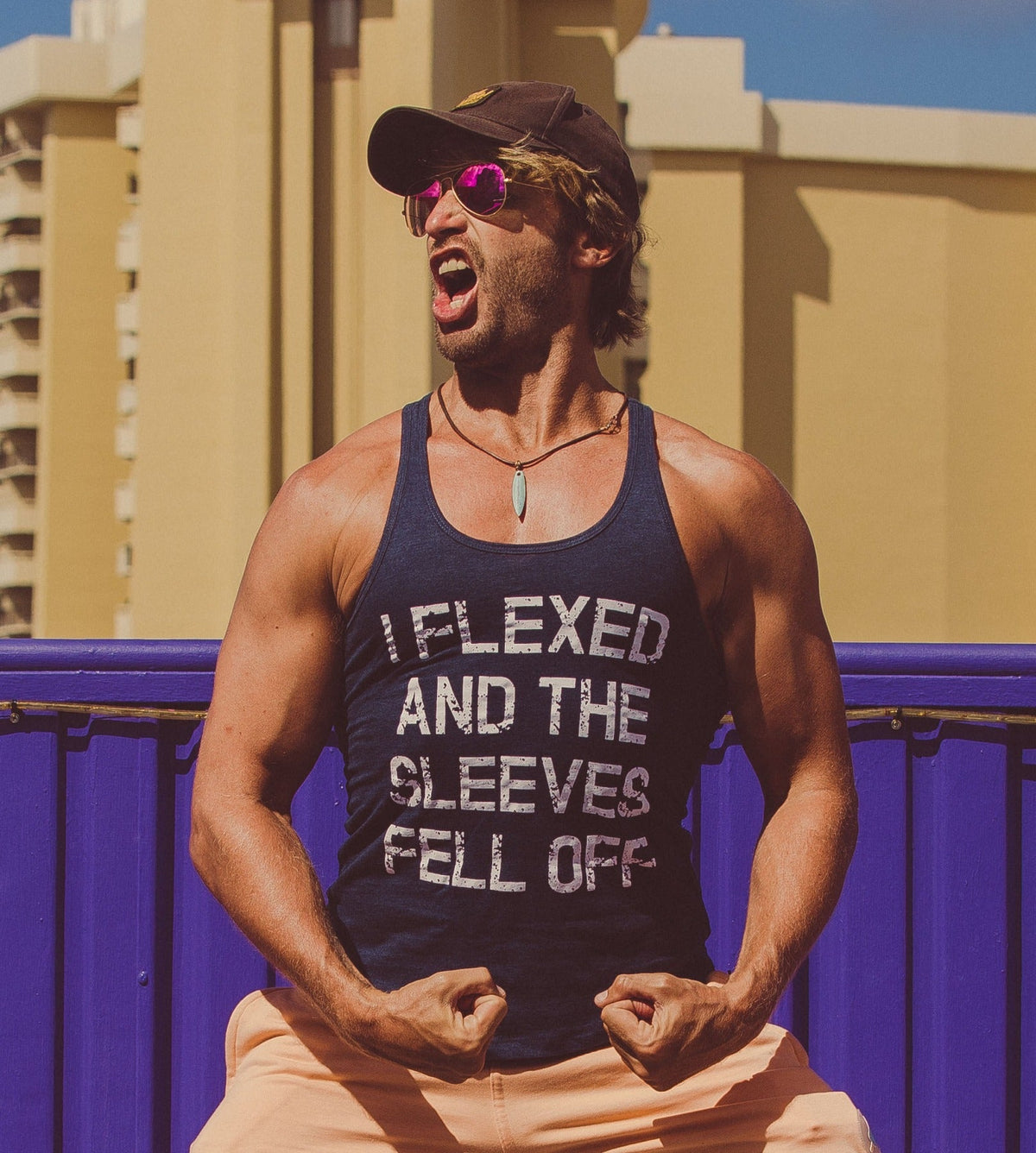 I Flexed And The Sleeves Fell Off Men's Tank Top