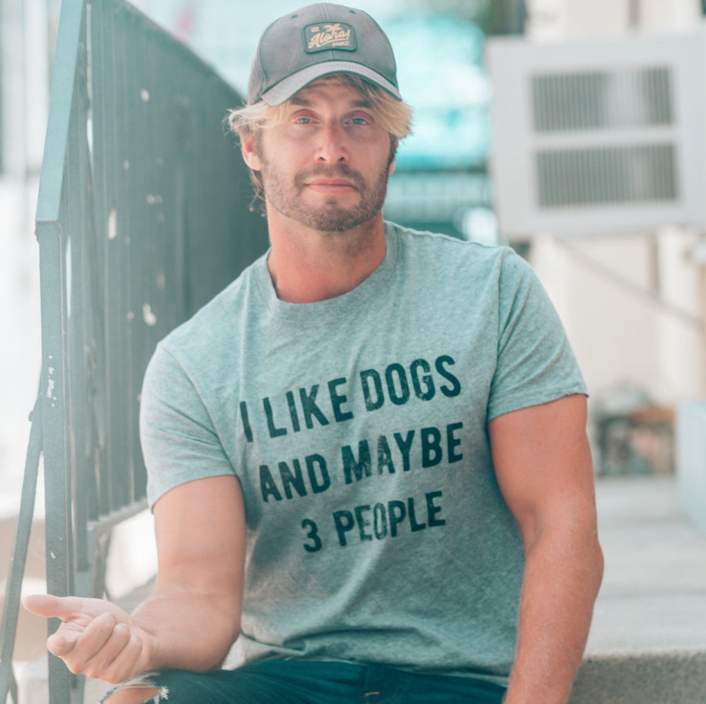 I Like Dogs And Maybe 3 People Men's T Shirt product image 4