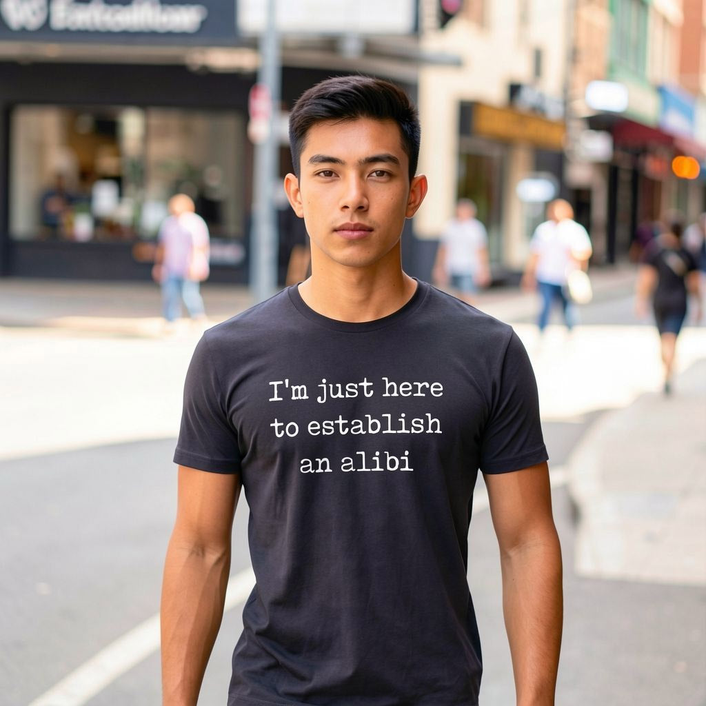 I'm Just Here To Establish An Alibi Men's T Shirt product image 2