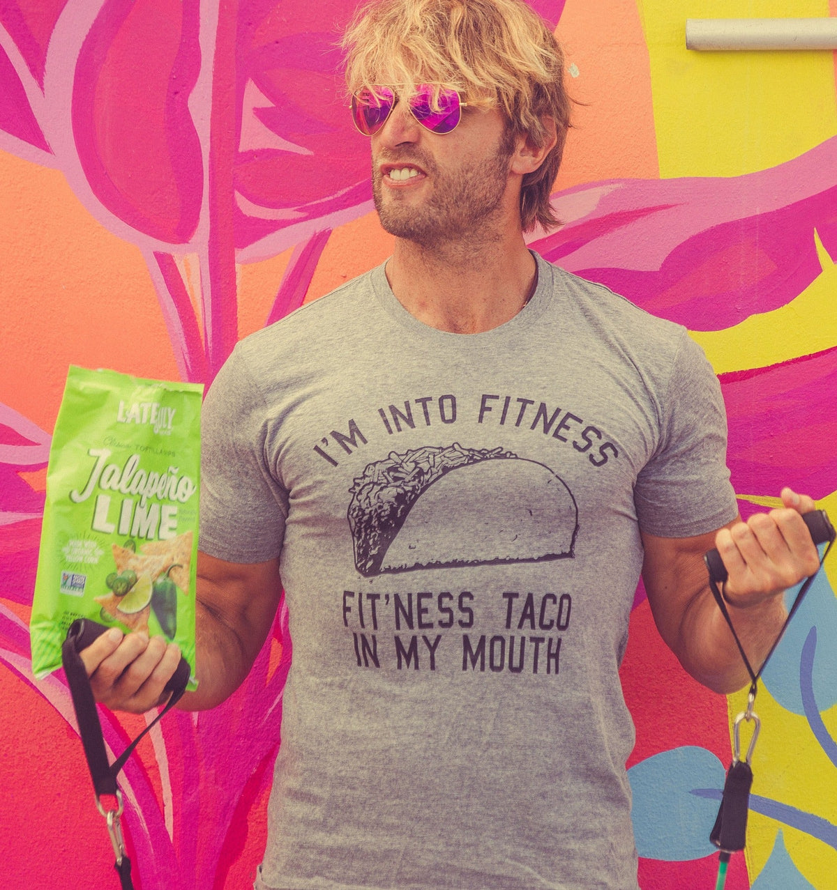 Fitness Taco In My Mouth Men's T Shirt product image 2