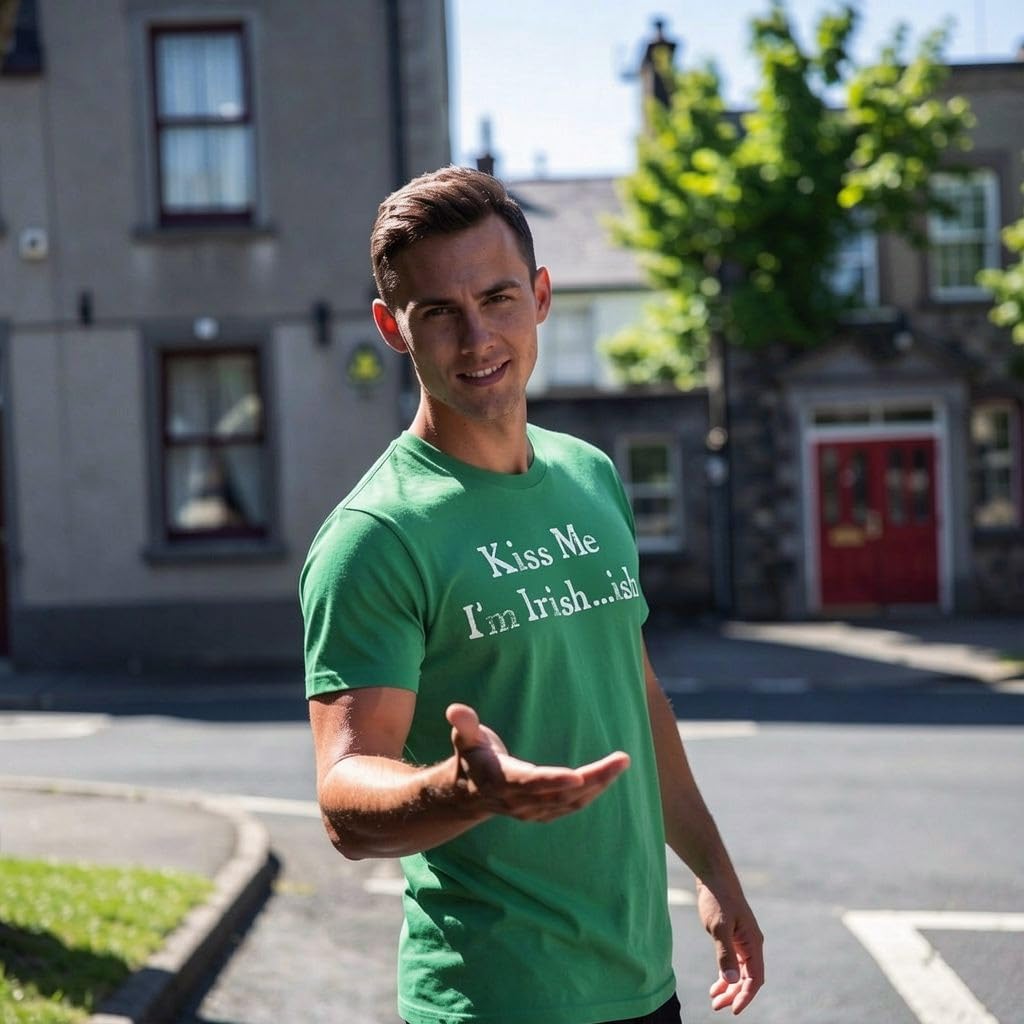 Kiss Me I'm Irish-ish Men's T Shirt product image 2