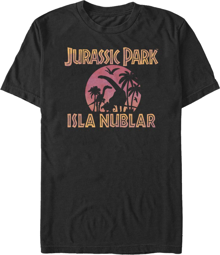 Isla Nublar Silhouettes Jurassic Park T-Shirt product image 1