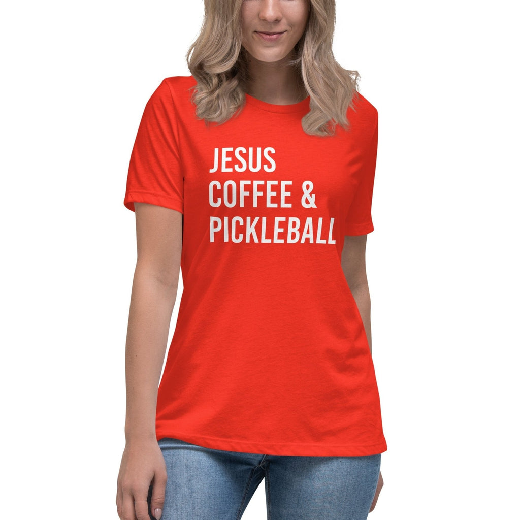 Jesus Coffee And Pickleball Women's Shirt product image 6